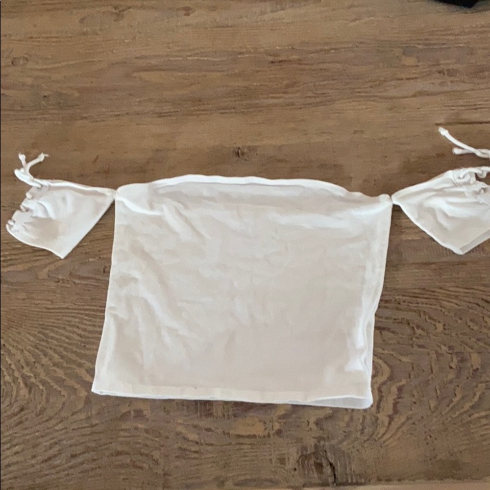 Off White colored unique top